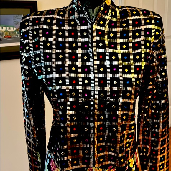 Vintage St John Bejeweled Short Jacket - Picture 1 of 4